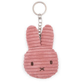 Miffy Eco Flat Keychain - Corduroy Dusty Rose 10cm
